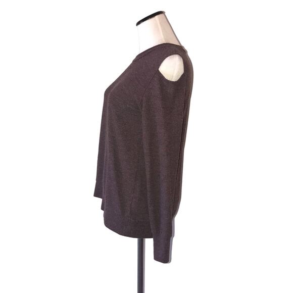 LNA Open Shoulder Purple Knit Top - Picture 5 of 8